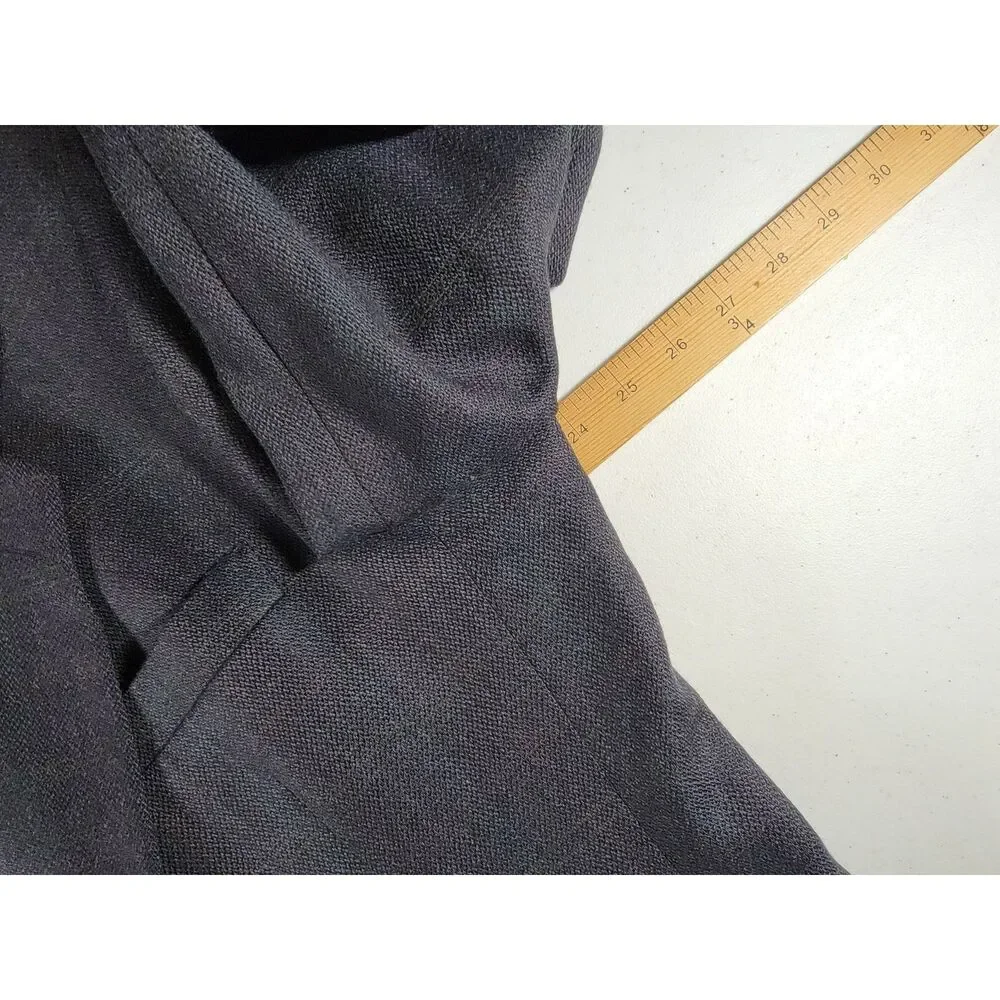 Mark Shale Windowpane Black Suit Jacket Sport Coat Blazer - 42XL